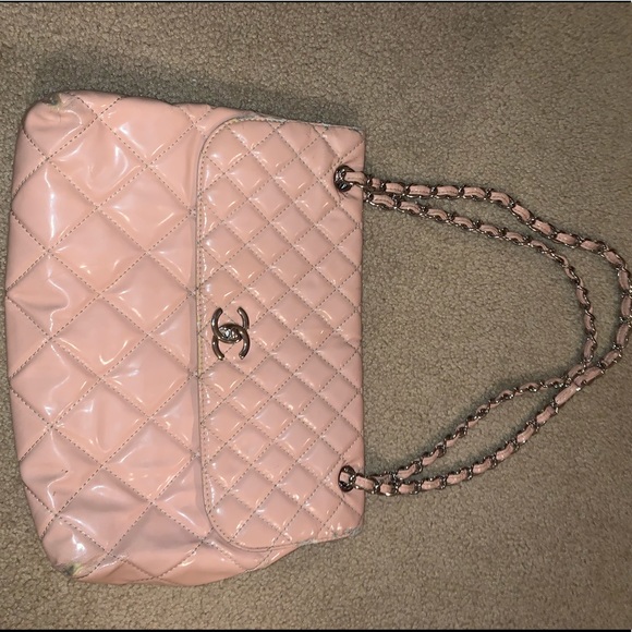 chanel pink jumbo flap